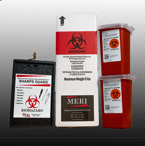 1-Quart Rugged Sharps Disposal System MK #1525