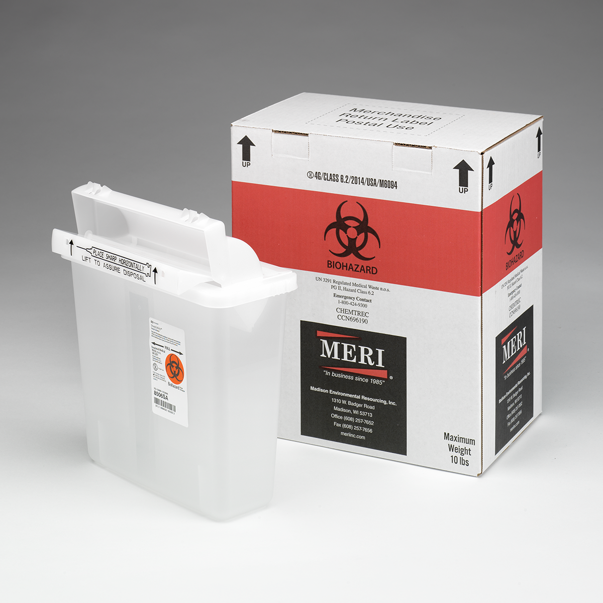 5-Quart Sharps Disposal Mailback Kit (Case of 4) #1508